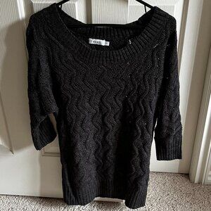 Ricki's Black Wool Knit Sweater